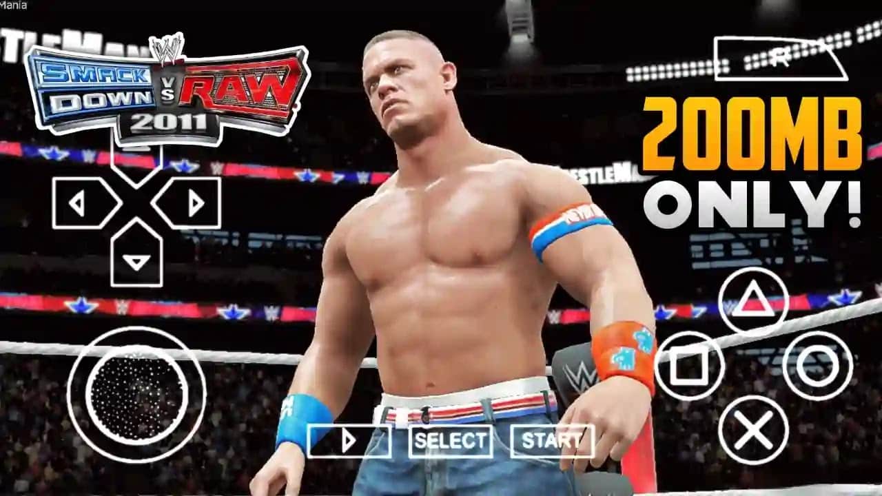 WWE SmackDown vs RAW 2011 (WWE 2K2024) PPSSPP ISO
