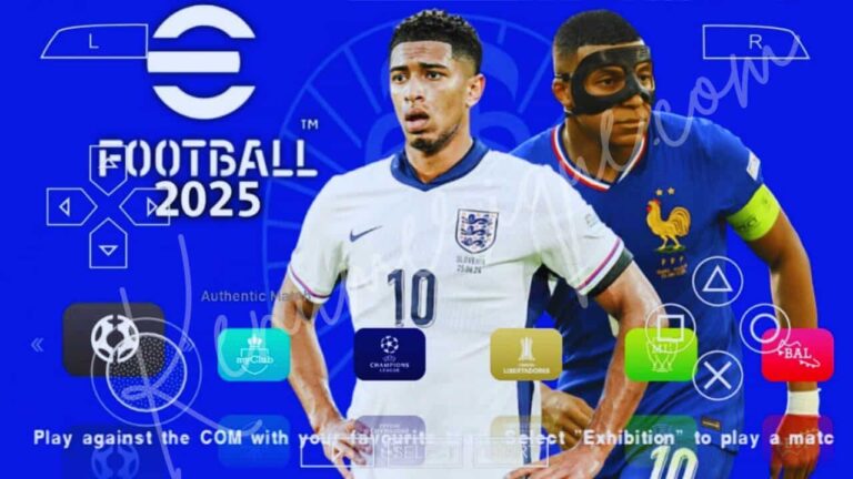 Telecharger PES 2025 PPSSPP PSP Iso Camera PS5 eFootball