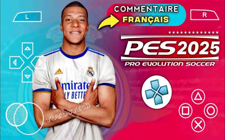 Telecharger eFootball PES 2025 PPSSPP Android Commentaire en Francais