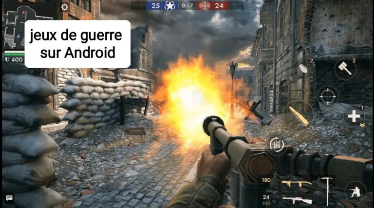 Les jeux de guerre sur Android sont similaires aux jeux