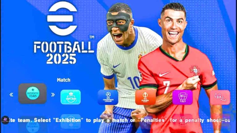 PES 25 Mod Apk Telechargement de donnees OBB eFootball 2025