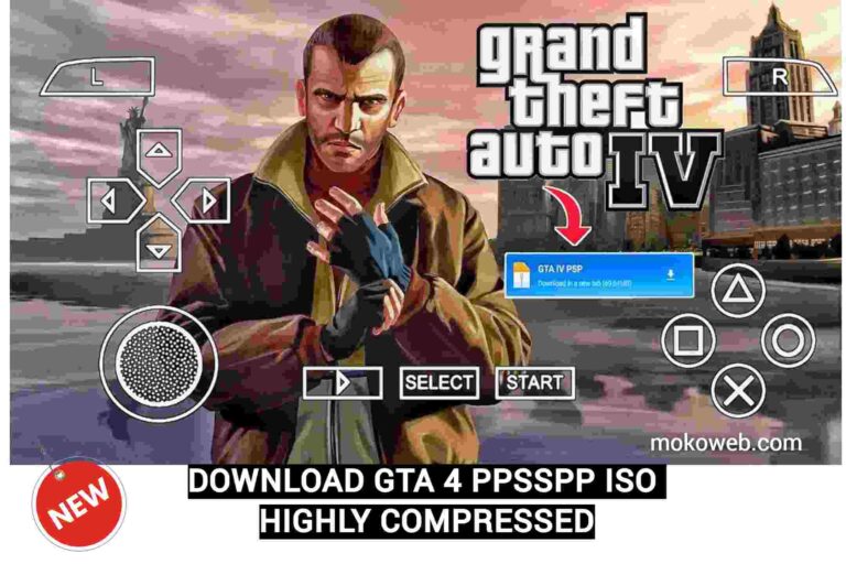 Telechargez le fichier ZIP ISO GTA 4 PPSSPP hautement compresse